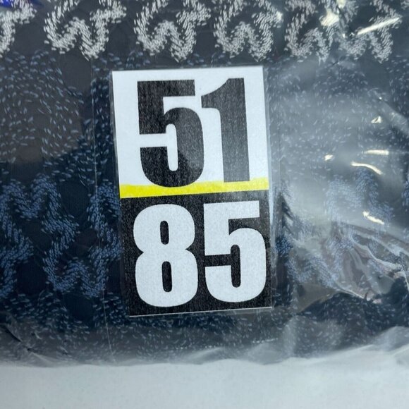 Notations Womens Lace Overlay Tunic Top XL Blue & Gray Striped 3/4 Sleeves 5185 - Picture 9 of 9